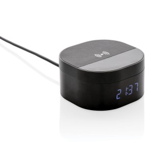 Ładowarka bezprzewodowa 5W Aria, zegar cyfrowy
