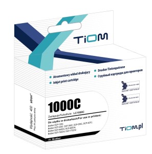 Tusz Tiom do Brother LC1000C | DCP130C/MFC240C | cyan