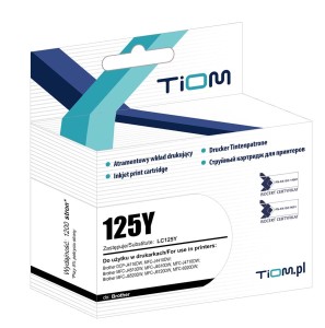 Tusz Tiom do Brother LC125Y | DCP-J4110 | yellow