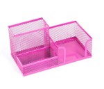 PRZYBORNIK NA BIURKO LEVIATAN  RÓŻOWY METALOWY  009988