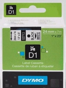 TAŚMA DO DRU.DYMO 24/7 CZARNO/BIAŁA53713  S0720930