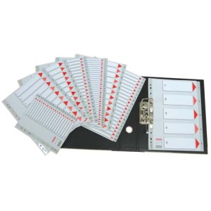 PRZEKŁADKI PLASTIKOWE ESSELTE A4 NUMERYCZNE 1-5 100103