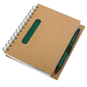 Notes 120x180/70k linia Eco, zielony/beżowy