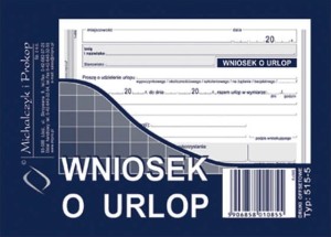 DRUK WNIOSEK O URLOP A6 515-5