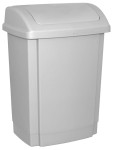KOSZ NA ŚMIECI OFFICE PRODUCTS 15L SZARY Z POKRYWĄ 19012211-10