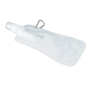 Składany bidon Extra Flat 480 ml, biały