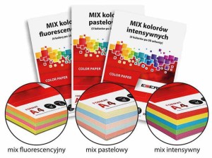 PAPIER KSERO EMERSON MIX A4/80G PAS.50AR 5-KOL.X50ARK.