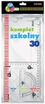 ZESTAW KREŚLARSKI TOP-2000 SZKOLNY LINIJKA 30 + 2 EKIERKI + KĄTOMIERZ 400073348