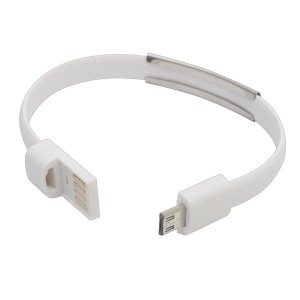 Kabel USB Bracelet, biały