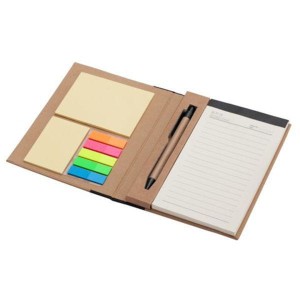 Notes memo 100x180/70k linia Eco, czarny/beżowy