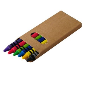 Zestaw kredek woskowych 8 cm, ecru