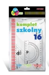 ZESTAW KREŚLARSKI TOP-2000 SZKOLNY LINIJKA 16 + 2 EKIERKI + KĄTOMIERZ 400073349