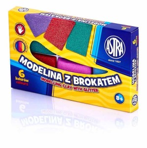 MODELINA ASTRA 6 KOLORÓW Z BROKATEM