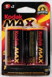 BATERIA KODAK LR20 MAX KD-2 30952843 LR20/2 BLISTER  30952843