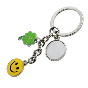 Brelok metalowy Luck, srebrny