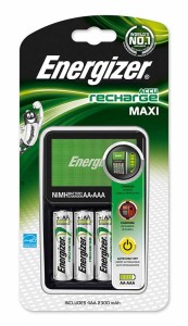 ŁADOWARKA ENERGIZER MAXI + 4 SZT. AKUMULATORKÓW POWER PLUS AA EN-321401