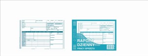 DRUK RAPORT DZIENNY PRACY SPRZĘTU A5 790-3