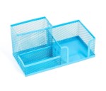 PRZYBORNIK NA BIURKO LEVIATAN NIEBIESKI METALOWY  009986